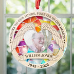 suncatcher personalized photo with name acrylic keepsake memorial keepsake 4in 10cm 10cm