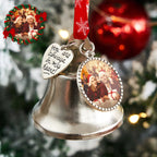 Custom Photo Bell Ornament with “You Are Always in My Heart” Tag – Christmas Keepsake Gift - DiyGiftly