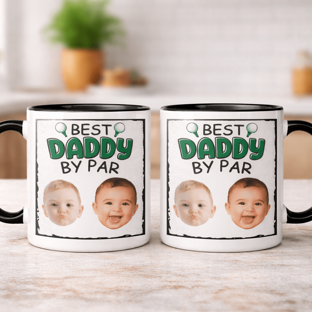 Custom Photo Best Daddy By Par Coffee Mug, Personalized Father's Day Photo Mug, Father's Day Gift, Best Dad By Par Coffee Cup 70441472 - DiyGiftly