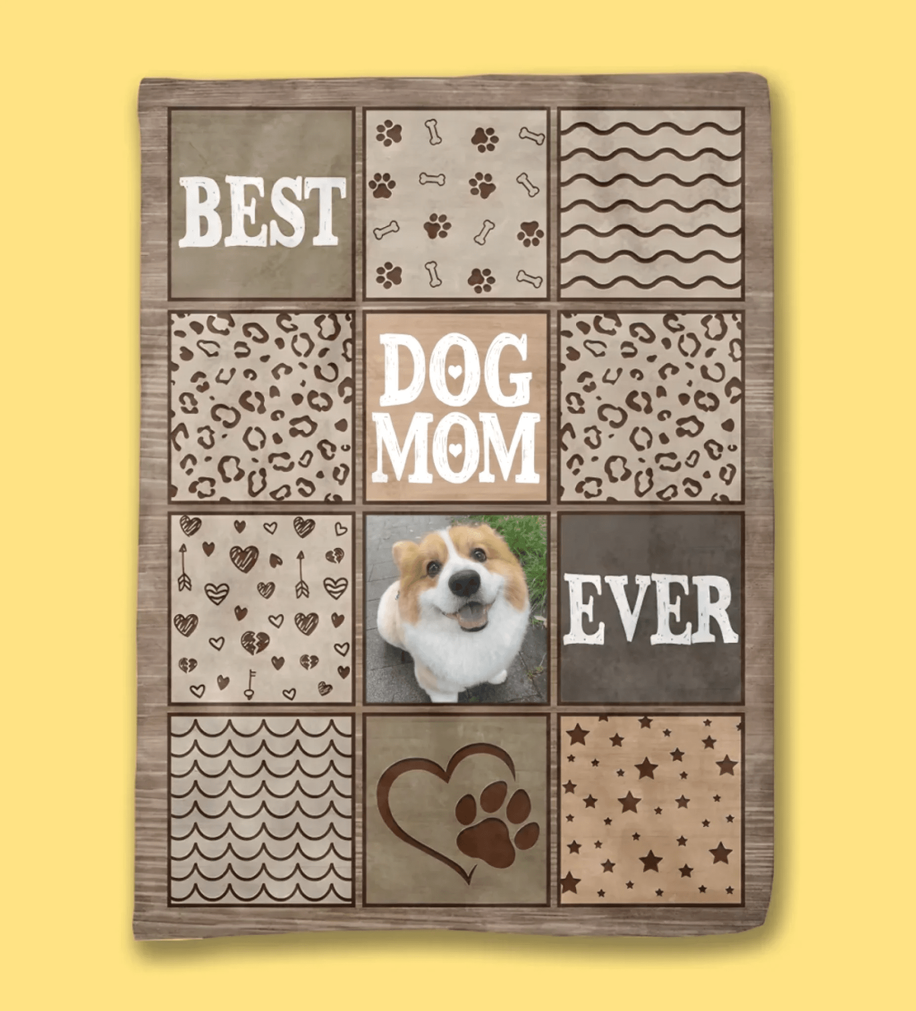 Custom Photo Best Dog Mom Ever - Gift For Pet Lovers - Personalized Fleece Blanket 721773 - DiyGiftly