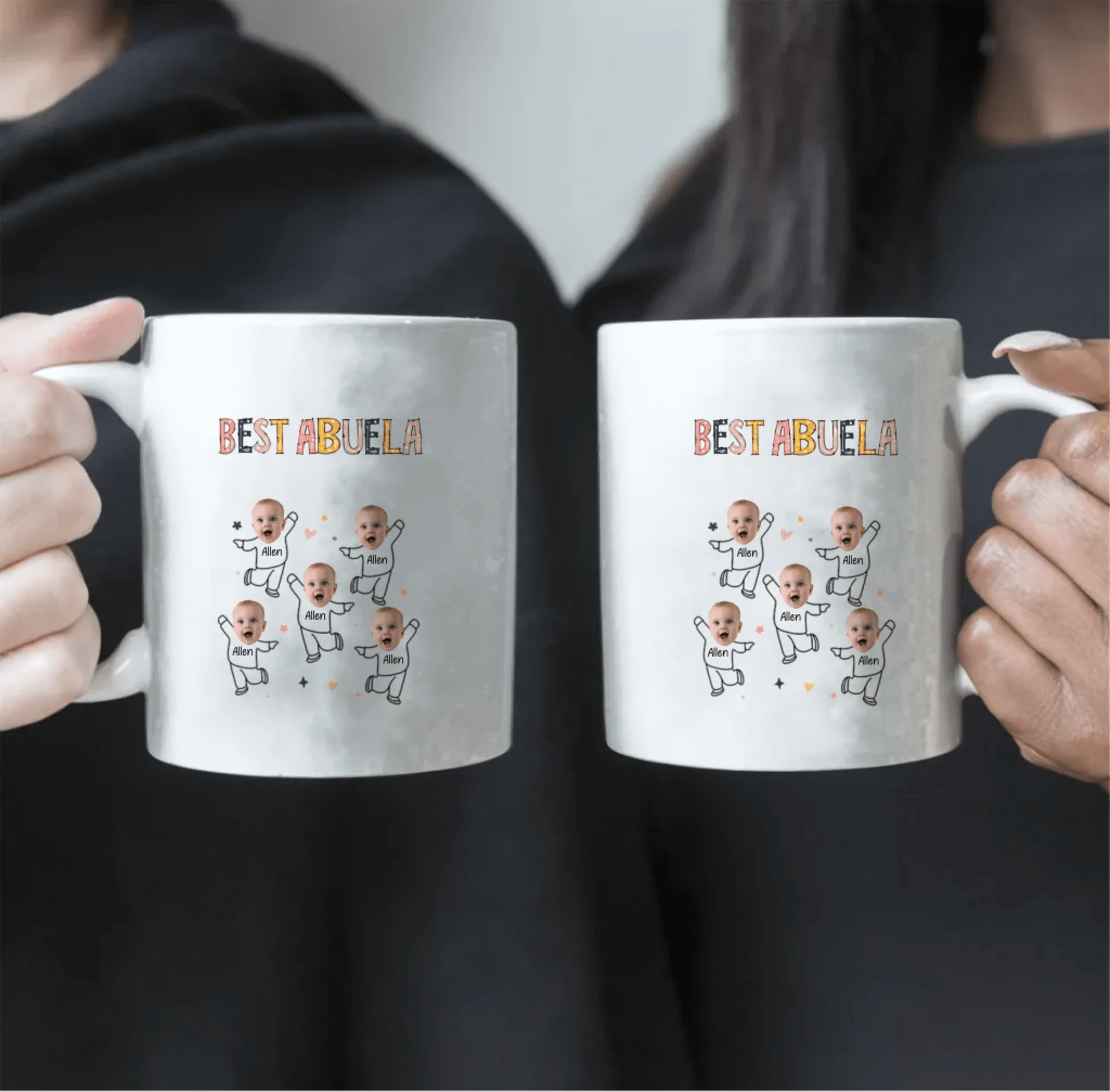 Mug with personalized photo ceramic mug birthday gift for grandparents