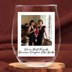 stemless wine glass gift for best friend