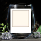 stemless wine glass custom photo