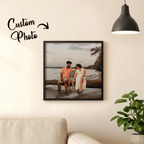 Custom Photo Black Frame Wall Art – Personalized Family Home Decoration - DiyGiftly