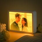 Custom Photo Bluetooth Speaker Music Mirror Lamp – Personalized Christmas Gift with Light & Sound - DiyGiftly