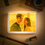 Custom Photo Bluetooth Speaker Music Mirror Lamp – Personalized Christmas Gift with Light & Sound - DiyGiftly