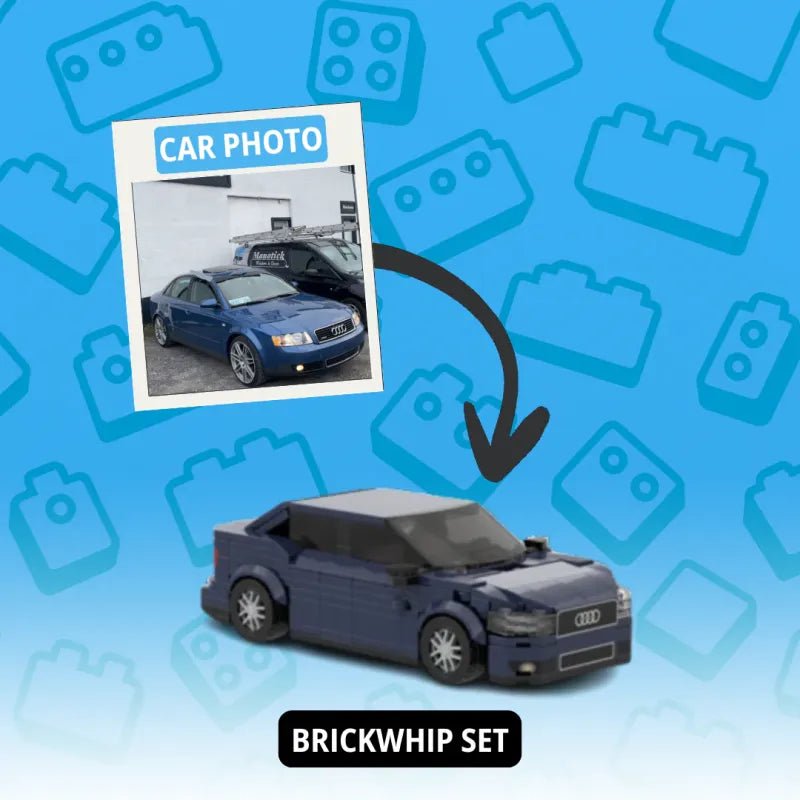 Custom Photo Car Brick Figure Set with Car Model & Personalized License Plate – Unique Birthday & Valentine’s Gift for Car Lovers - DiyGiftly