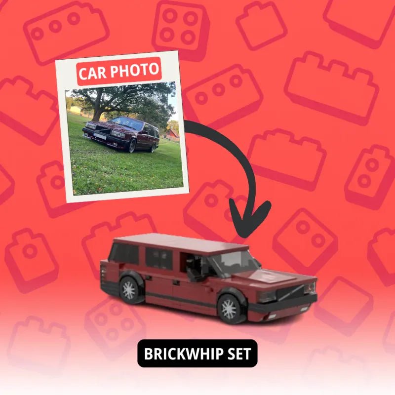 Custom Photo Car Brick Figure Set with Car Model & Personalized License Plate – Unique Birthday & Valentine’s Gift for Car Lovers - DiyGiftly