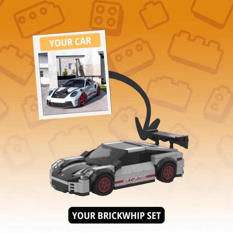 Custom Photo Car Brick Figure Set with Car Model & Personalized License Plate – Unique Birthday & Valentine’s Gift for Car Lovers - DiyGiftly