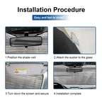 Custom Photo Car Windshield Sun Shade, Personalized Picture\Text Block UV Rays Sun Visor Protector Damage Free Sunshade, Family Gift for Dad 31009024 - DiyGiftly