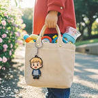 Custom Photo Cartoon Keychain Bag Charm Personalized from Your Photo Unique Keepsake Valentines Gift for Her - DiyGiftly
