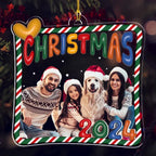 Custom Photo Christmas 2024 - Personalized Custom Acrylic Ornament 718669 - DiyGiftly