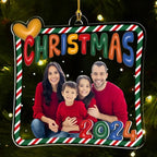 Custom Photo Christmas 2024 - Personalized Custom Acrylic Ornament 718669 - DiyGiftly