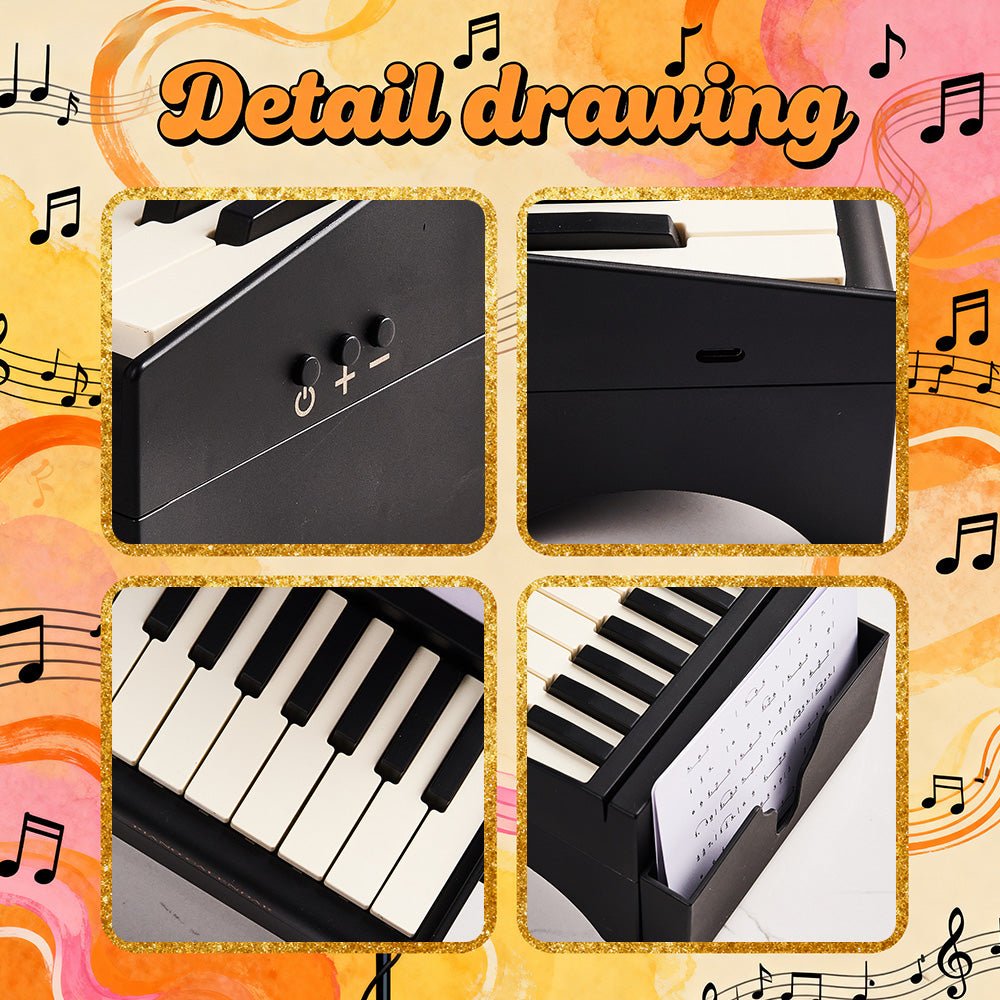 Custom Photo & Date Personalized Playable Piano Bluetooth Speaker – Birthday & Christmas Gift for Piano Lovers - DiyGiftly
