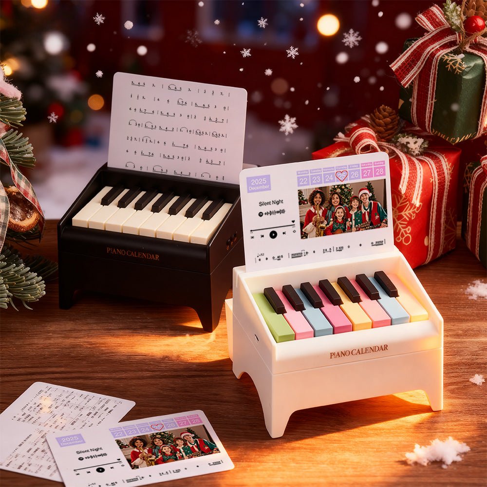 Custom Photo & Date Personalized Playable Piano Bluetooth Speaker – Birthday & Christmas Gift for Piano Lovers - DiyGiftly
