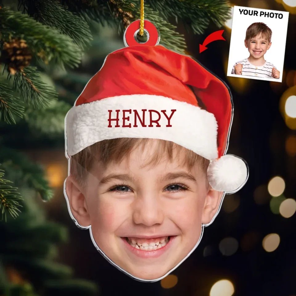 Custom Photo Dear Santa Stop Judging Me - Family Personalized Custom Ornament - Acrylic Custom Shaped - Christmas Gift For Family Members 681137 - DiyGiftly