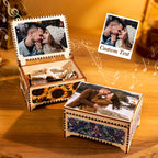 Custom Photo Digital Music Box Any song Tune or Voice Personalized Wooden Music Box with Text Anniversary Gift Valentines Gift - DiyGiftly