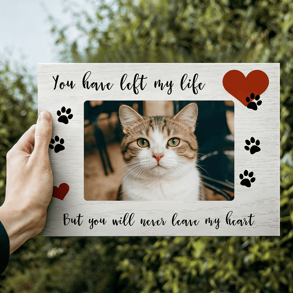 Personalized Cat Photo Photo Frame Cat Memorial Gifts for Shelf or Desk Display