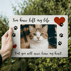 Personalized Cat Photo Photo Frame Cat Memorial Gifts for Shelf or Desk Display