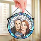 Custom Photo Every Day With You Is The Best Day Of My Life - Couple Personalized Window Hanging Suncatcher - Gift For Husband Wife, Anniversary 665430 - DiyGiftly