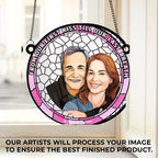Custom Photo Every Day With You Is The Best Day Of My Life - Couple Personalized Window Hanging Suncatcher - Gift For Husband Wife, Anniversary 665430 - DiyGiftly