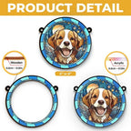 suncatcher ornament personalized photo loss of dog gift window hanging keepsake design preview