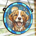 personalized photo suncatcher ornament loss of dog gift window hanging keepsake personalized preview