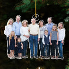 Custom Photo Family Christmas - Personalized Custom Acrylic Ornament 693075 - DiyGiftly