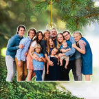 Custom Photo Family Christmas - Personalized Custom Acrylic Ornament 693075 - DiyGiftly