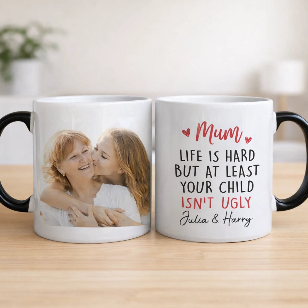 Custom Photo Family Mug - Treasured Moments Forever Linked - Personalized Mother's Day Gift for Mom 1121138 - DiyGiftly