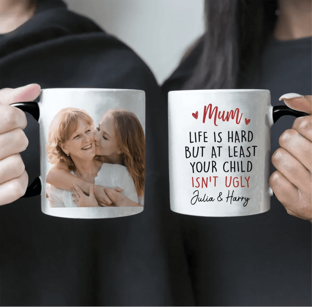 Custom Photo Family Mug - Treasured Moments Forever Linked - Personalized Mother's Day Gift for Mom 1121138 - DiyGiftly
