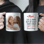 Custom Photo Family Mug - Treasured Moments Forever Linked - Personalized Mother's Day Gift for Mom 1121138 - DiyGiftly