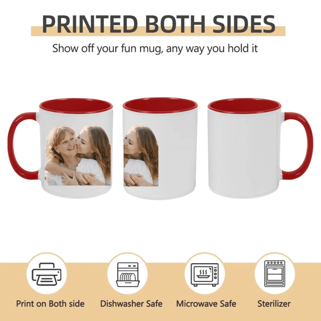 Custom Photo Family Mug - Treasured Moments Forever Linked - Personalized Mother's Day Gift for Mom 1121138 - DiyGiftly