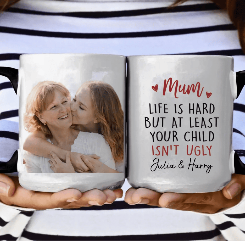 Custom Photo Family Mug - Treasured Moments Forever Linked - Personalized Mother's Day Gift for Mom 1121138 - DiyGiftly
