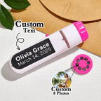 Custom Photo Flashlight Personalized Text and Photo Viewer with Your Own Photos Family Anniversary Gift - DiyGiftly
