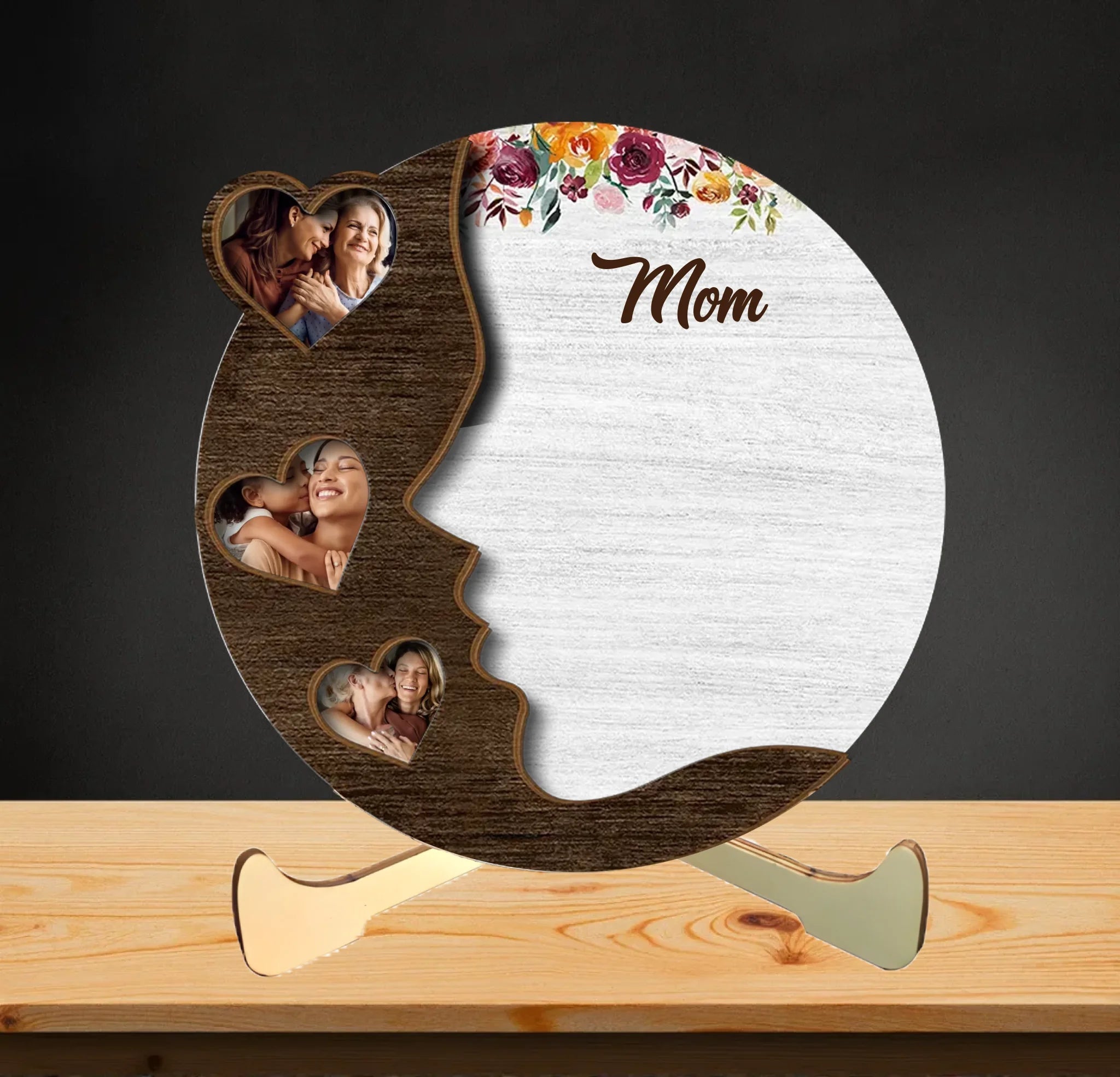 Custom Photo For All The Special Things You Do – Family Personalized 2 - Layered Wooden Plaque with Stand, Thoughtful Housewarming Gift for Mom & Grandma 1122218 - DiyGiftly