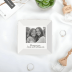 custom photo full print jewelry dish baby shower gender detail view