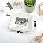 quality photo full print jewelry dish baby shower gender front view