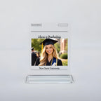acrylic plaque gift for daughter custom photo graduation close up