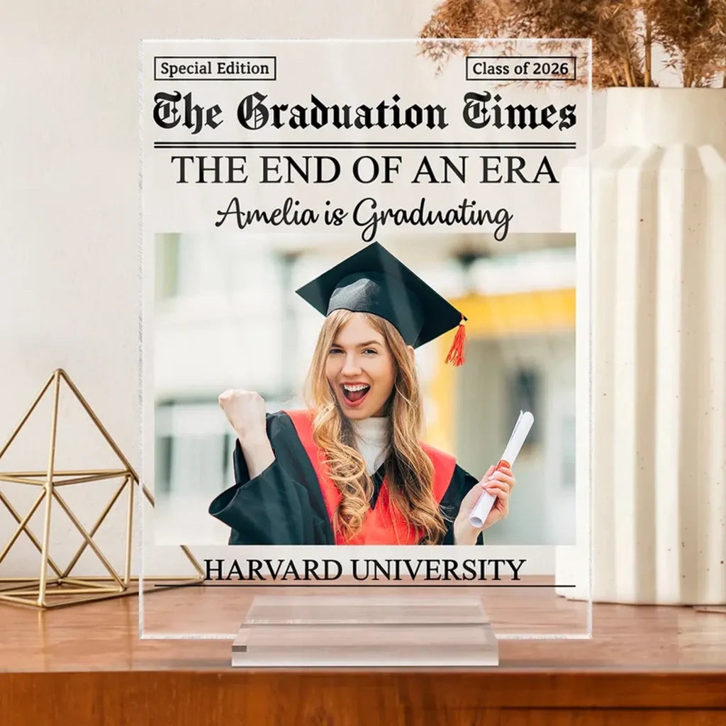 custom photo acrylic plaque gift for daughter graduation product photo