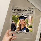 acrylic plaque custom photo gift for daughter graduation main image
