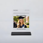 custom photo acrylic plaque graduation gift for daughter detail view