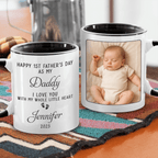Custom Photo Hold Me Close, Even When Apart - Family Personalized Custom Accent Mug - Father's Day, Gift For Dad 85205248 - DiyGiftly