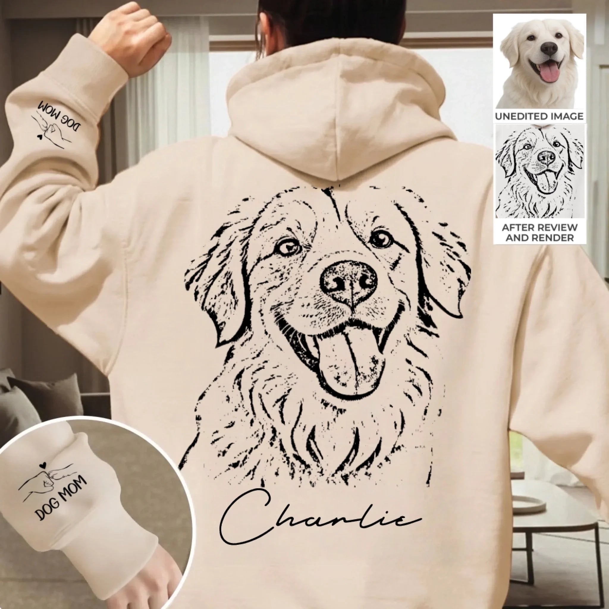 Custom Photo Hoodie with Sleeve Design – Personalized Forever My Fur Baby Hoodie, Birthday Gift for Dog Lovers, Dog Mom & Dog Dad, Custom Pet Photo Hoodie for Pet Parents 1072480 - 1072497 - DiyGiftly