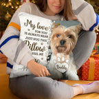 Custom Photo Hug This Pillow Then You Know I'm Here - Memorial Personalized Custom Pillow - Sympathy Gift, Gift For Pet Owners, Pet Lovers 683313 - DiyGiftly