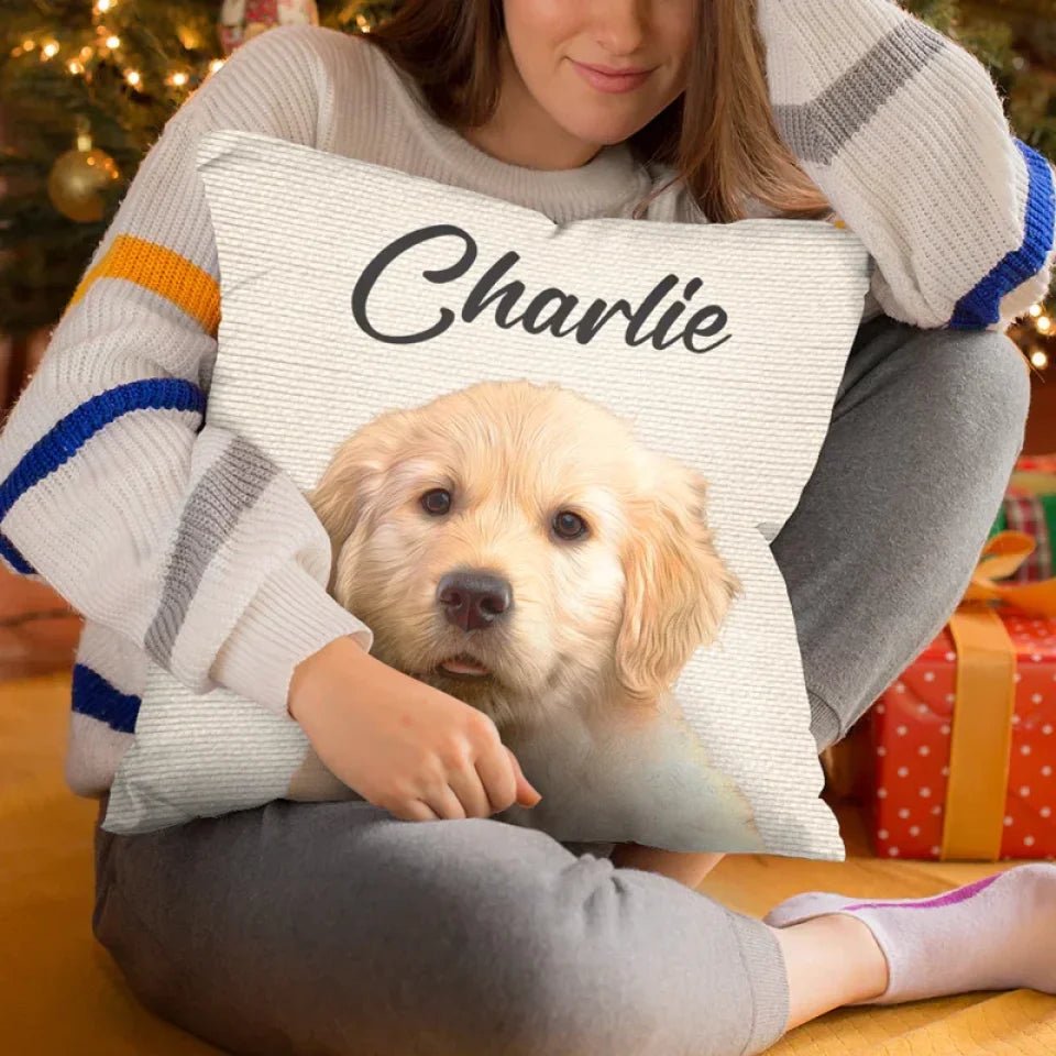 Custom Photo I Love My Dog - Dog & Cat Personalized Custom Pillow - Christmas Gift For Pet Owners, Pet Lovers 683361 - DiyGiftly