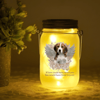 Custom Photo If Love Could Have Saved You - Memorial Personalized Custom Mason Jar Light - Sympathy Gift For Pet Owners, Pet Lovers 11183872 - DiyGiftly