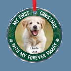 Custom Photo Joy To The World, My Pet Has Come - Dog & Cat Personalized Custom Circle Glass Ornament - Christmas Gift For Pet Owners, Pet Lovers, First Christmas 681461 - DiyGiftly