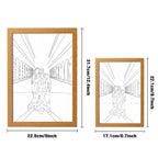 Custom Photo Lamp Personalized Line Art Light Valentine's Day Gift for Her - DiyGiftly