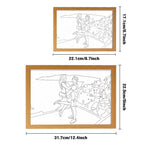 Custom Photo Lamp Personalized Line Art Light Valentine's Day Gift for Her - DiyGiftly